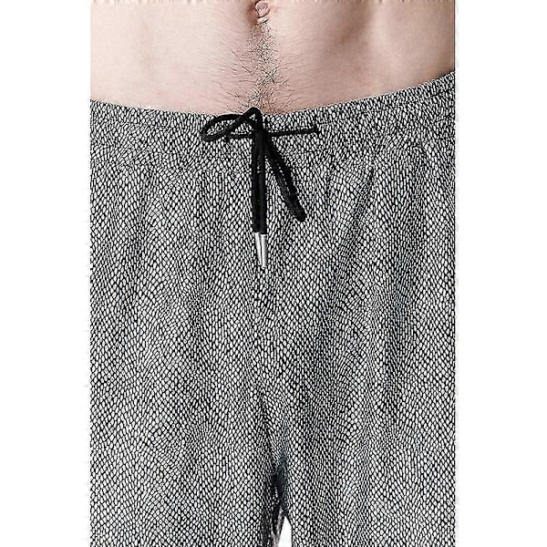 Nattklubb Metallisk Hologram Skinnende Bukser Partybukser Silver XL