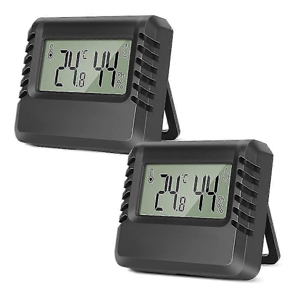 LCD Digital Termometer För Inomhusbruk Mini Rumstermometer Termo-hygrometer Fuktighetsmätare För L