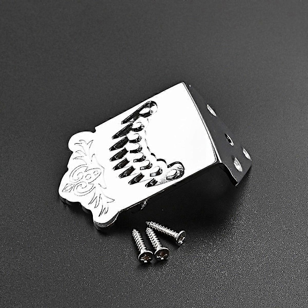 Silver Mandolin Tre-delad Stallskruv För Mandolin 8 Loop-end Strängar 3-6 Strängar B