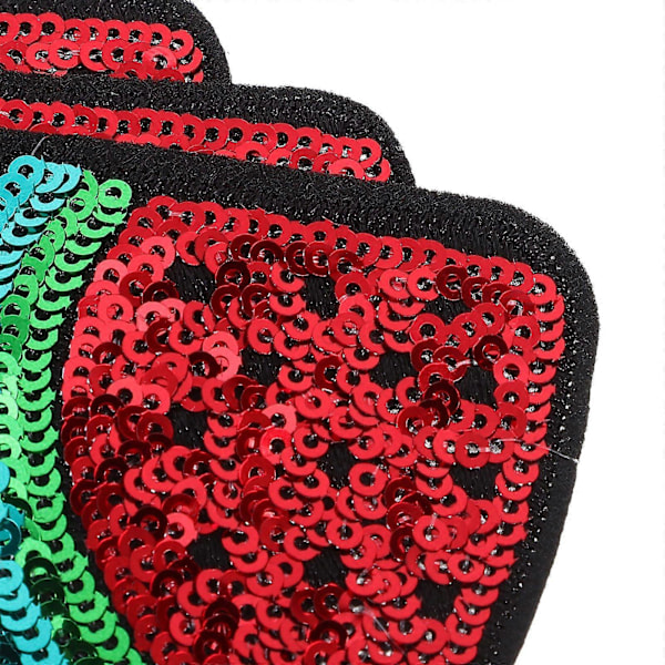 5 stk. Vandmelon Mærker Badge Frugter Broderet Mærke Applikation Tegneserie Stryge På Sy Mærker Sy Tilbehør Til DIY Tøj Rød