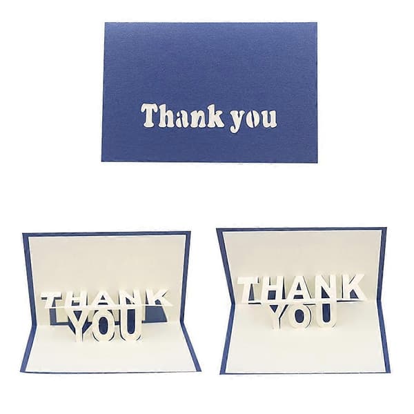 Tack Handmade 3D Pop Up Pappers Grattiskort Postkort Fars Dag Present