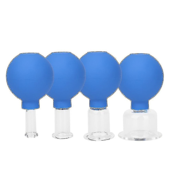 Tflycq Massage Kroppskoppar Gummi Vakuum Koppning Glas Ansikte Hudlyft Kropp Ansiktskoppar Anti Celluliter Kinesiska