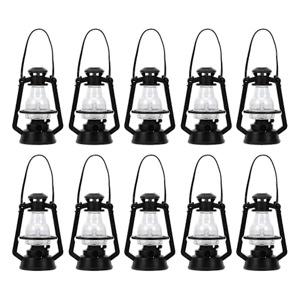 10 st Mini Kök Fotogenlampa Fairy House Retro Lampa Dekorationer DIY Hantverk Prydnader