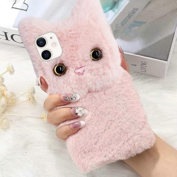 Mjukt Katt Telefonfodral Härligt Telefonskydd Kompatibelt för iPhone 12 mini