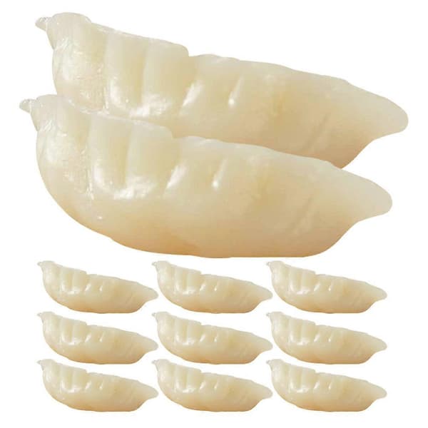 12 stk. Simulerte Mini Dumplings Kunstige Dumpling Modeller Fake Dumpling Rekvisitter
