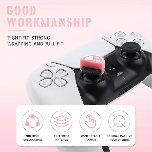 6 st Tass Tumgrepp Spakskydd För Ps3// / / 360 Joystick Fodral Tillbehör(c)