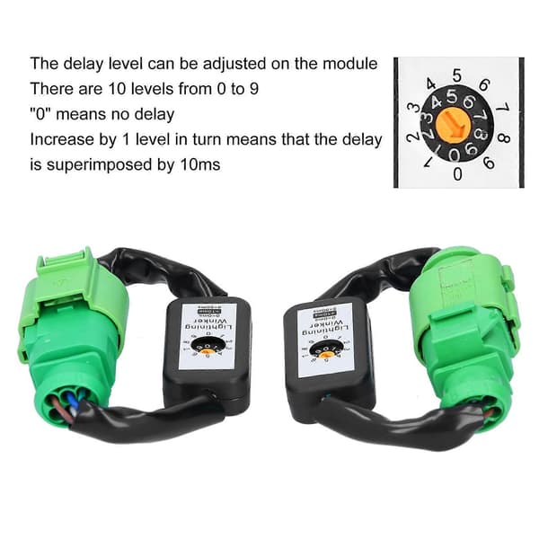 LED Baklykter Dynamisk Blinklys Adapter Ledningsnett Blinklys Modulsett Passer for A3 8V 2013?2018