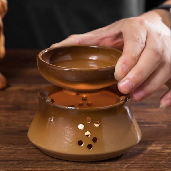 Keramisk tekandevarmer kaffevarmere base med kop tevarmer varmeholder til glas/porcelæn/metal