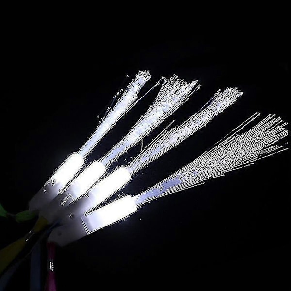 24 Stycken Fiberoptisk Stav LED Vita Glödpinnar