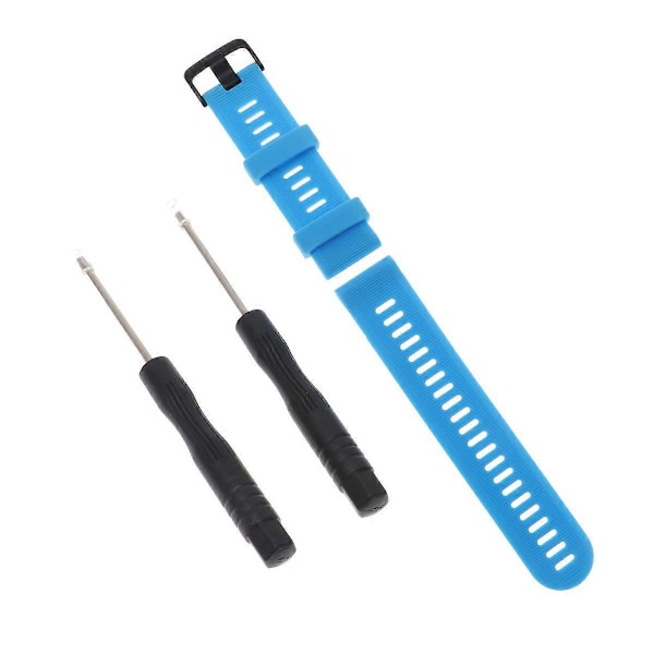 Silikon Blå Rem PC Hard Gummi Anti-fall Beskyttelsesdeksel Kompatibel for Garmin Forerunner 945 og 935
