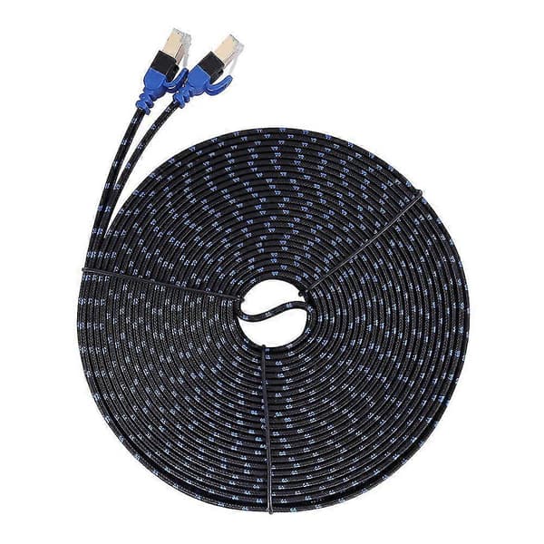 15m Platt Cat7 Ethernet-kabel RJ45 Patch-kabel för Nätverks-LAN
