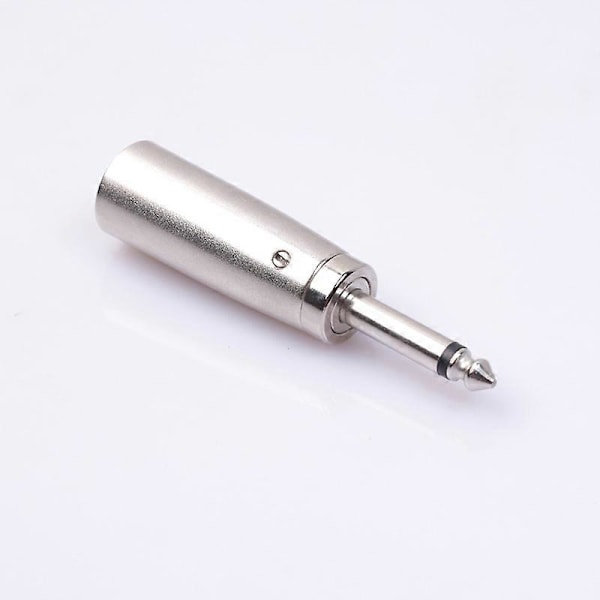 3-benet XLR han til 1/4 tomme stereokabel mikrofon mikrofonstik konverter adapter