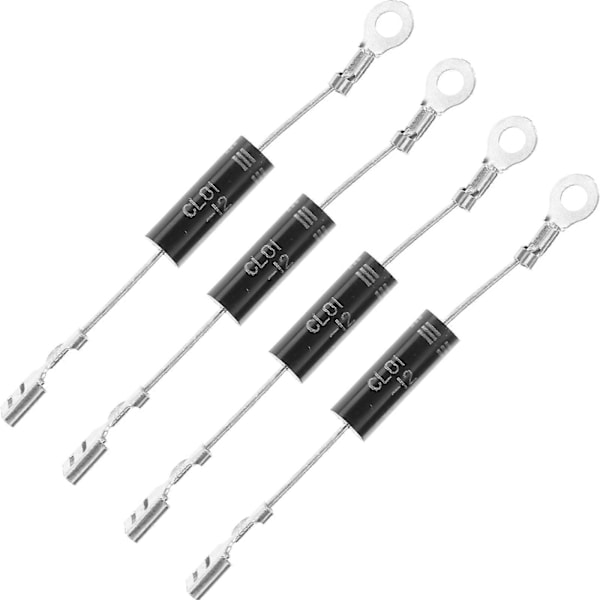 4 stk. Mikrobølgeovn Dioder Mikrobølgeovn Diode Ensrettere Metal Høj Spænding Dioder