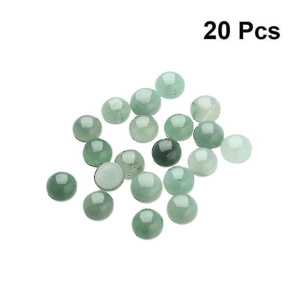 20 stk. glasscabochons for smykkelaging