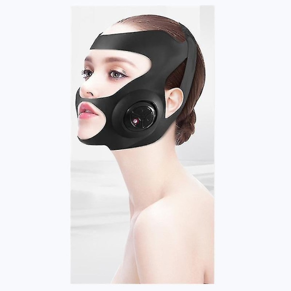 Elektrisk V-formad tunna ansiktsbantning kindmask massageapparat Ansiktslyftmaskin V-line Lift Up Bandage Terapianordning