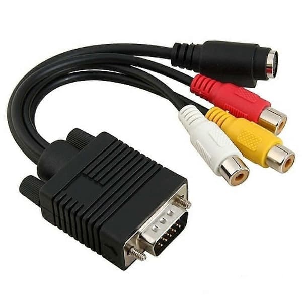 VGA SVGA - S-Video 3 RCA AV -sovitinkaapeli