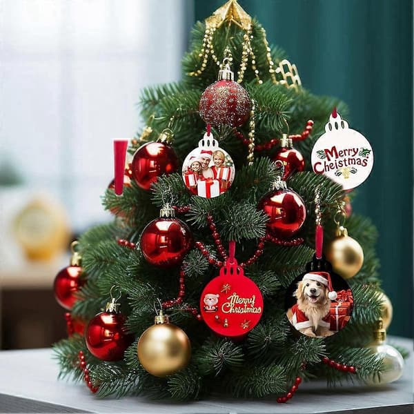 20 st Sublimeringsjulgransprydnader Ämnen MDF