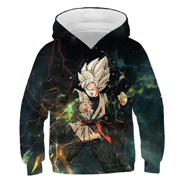 Dragon Ball Hættetrøje Langærmet Sweatshirt Hætte Pullover Sportstop style 1 5-6 Years