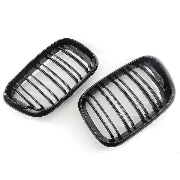 Front Grill Gitre Nyre Grill Udskiftning Til X5 E53 1998-2003 Dobbelt Lamel Sport Style Gloss Sort