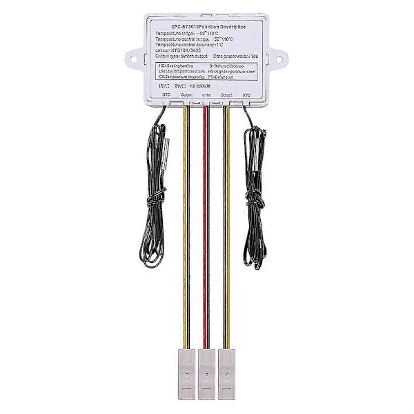 Ac110-220v Digital Led Två I Ett Integrerad Formning Temperaturkontroller Med Vattentät Sond A