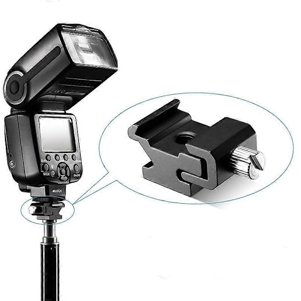 1/4 Skruv Studio Kamera Blixtljus Stativ Kall Blixtsko Fäste Adapter