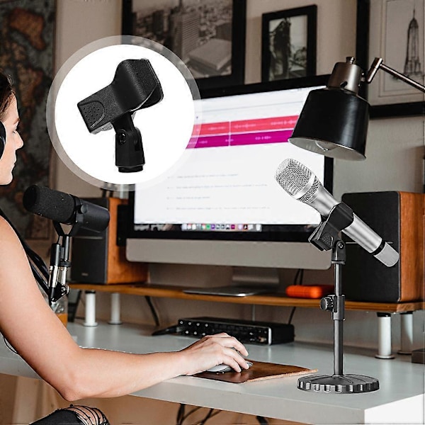 6 stk. Mikrofonklips Mikrofonholder Universal Mikrofonklips Holder