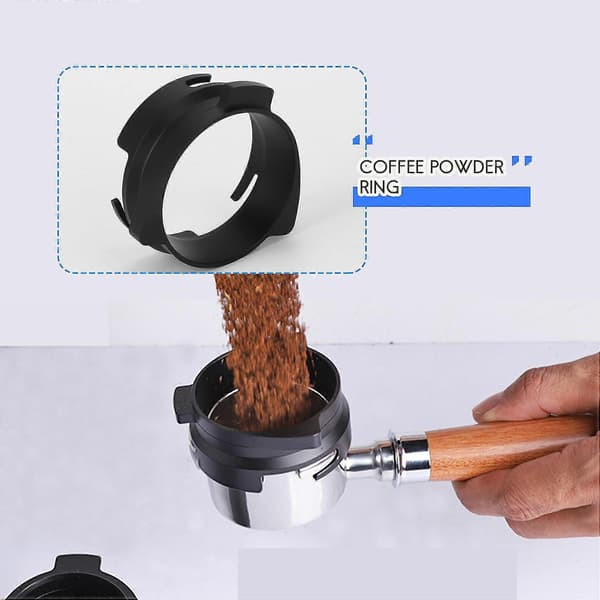 Kaffepulverring, 54mm Espresso Doseringstrakt Universal Kaffepulver Mottaksring Kaffe