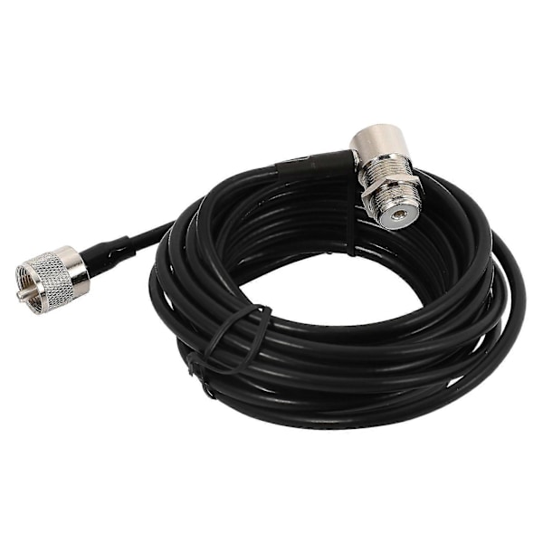 16ft Rg58 Pl259 Uhf Til So239 Stik Til Bilradio Mobil Antenne Monteringskabel