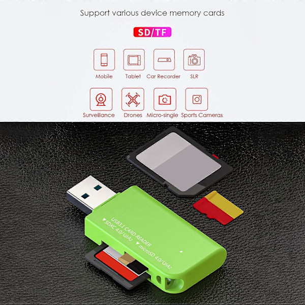 Usb3.0 Dator Uhs Ultra Höghastighets Tf Sd Minnesadapter