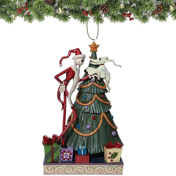 7st/ set The Nightmare Before Christmas Jack Sally Xmas Tree Pendant Dekor Hängande Ornament Present