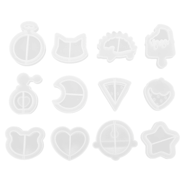 12 stk. Anheng Silikon Resin Form Epoksy Form Anheng Laging Form for DIY
