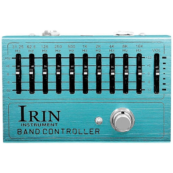 Elektrisk Gitarr Effektor Akustisk Simulering Tio Stegs Equalizer Gitarr Singel Effektor