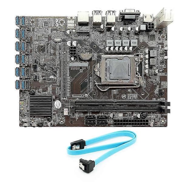 B250c Btc Mining Moderkort 12xpcie Till Usb3.0 Grafikkortplats Lga1151 Stöder Ddr4 Dimm Ram Co