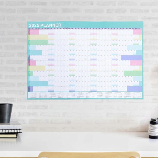 1 Set Väggkalender Planerare Väggkalender Daglig Schema 2025 Kalender för Kontor Hem