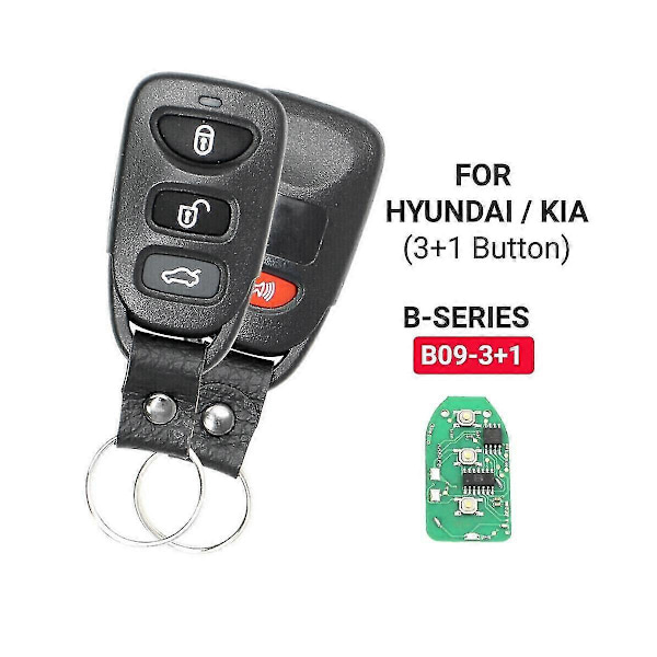 Keydiy B09-3+1 Fjärrkontroll Bilnyckel Universal 4 Knapp För Kd900/-x2 Mini/ Urg200 Programmerare