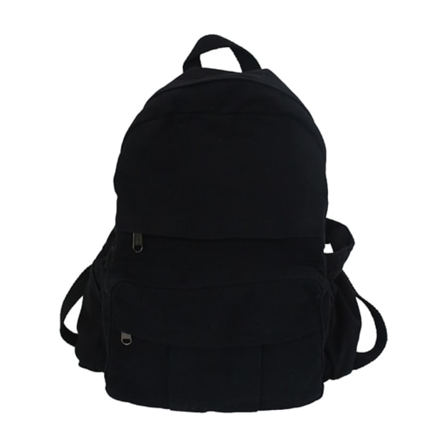 Retro Casual Ryggsäck Dam Resväska Mode Stor Kapacitet Ryggsäck black