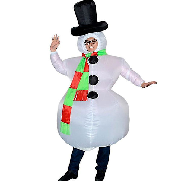 2023-jul Uppblåsbar Snögubbekostymdräkt För Vuxna Halloweenfest