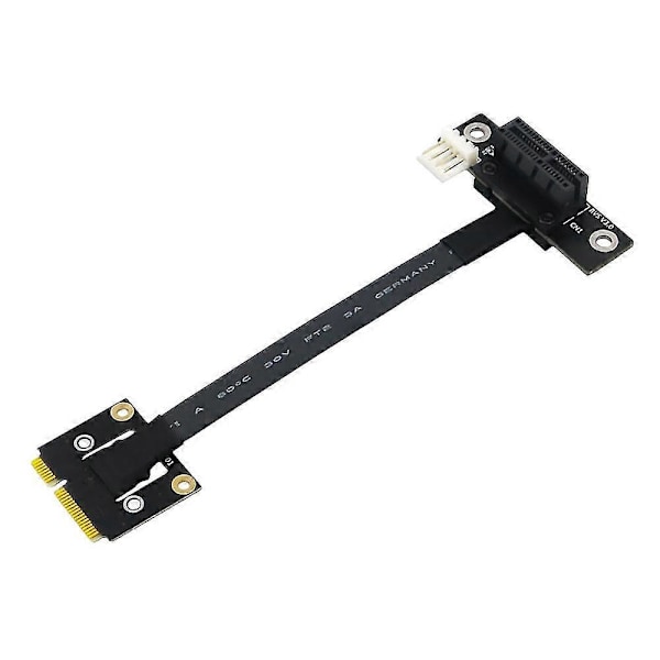 Mini Pcie - Pci-e 1x 270 asteen sovitinkaapeli 20cm Pcie3.0 jatkokaapeli 4-nastaisella - Sata-kaapelilla
