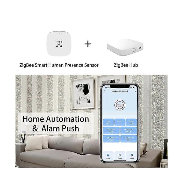 Zigbee Tilstedeværelsessensor med Lysmåler/ Detekterer 5// Tuya Ho