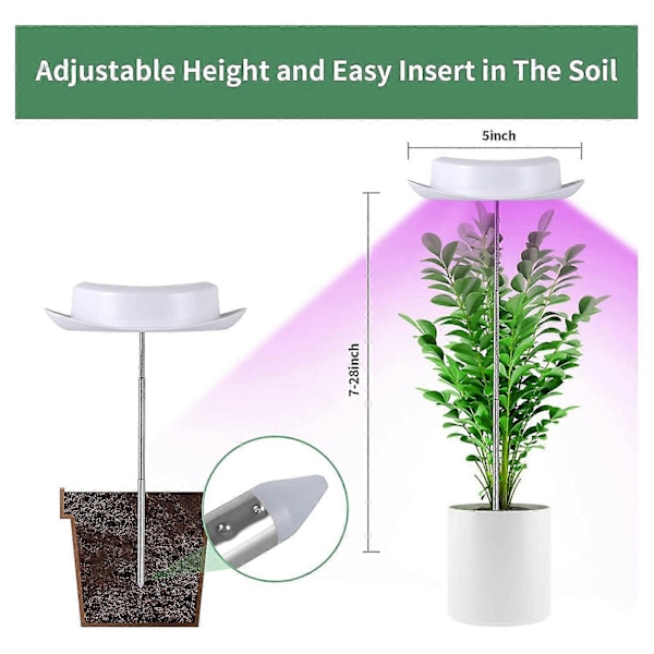 Vækstlys til indendørs planter, 3 tilstande 360 LED plantevækstlys med timer, 10 dæmpbare niveauer, Au