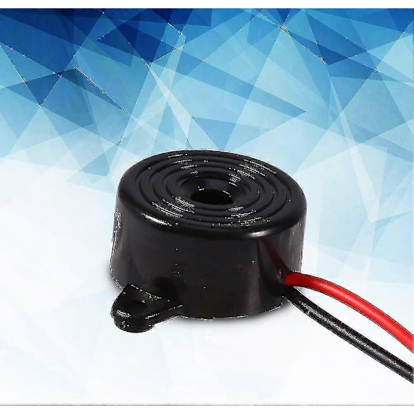 Buzzer 12v Elektronisk 85~95db, 3-24v Aktiv Piezo Buzzer Tone Kontinuerlig Buzzer Alarm Lyd 100mm Længde Buzzer (1 stk)