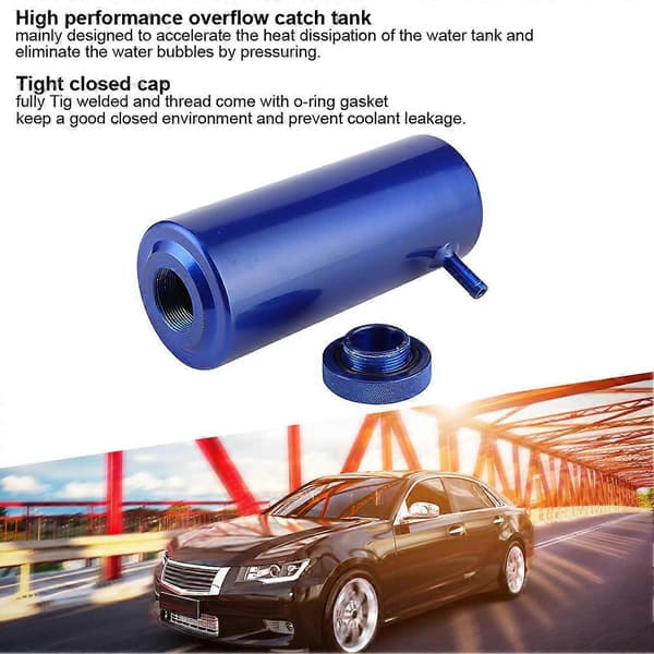 800 ml Universal Kølervæske Aluminium Legering Opsamlingstank Overløbsbeholder