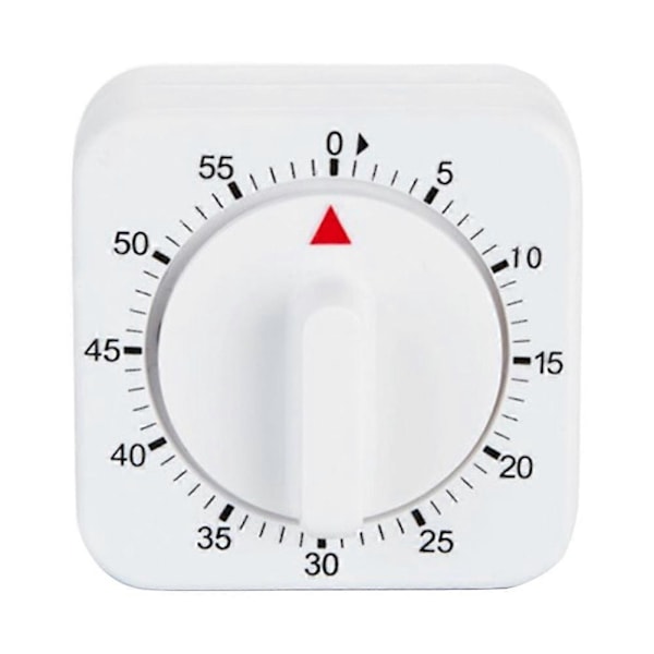 60 Minutters Køkken Timer Firkantet Mekanisk Nedtællings Alarm Ur Påmindelse