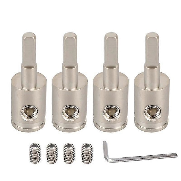 4 stk. Amp Input Reducer 4 stk. 4 Gauge til 8 Gauge Wire Reducer /jord Input Reducer Adapter