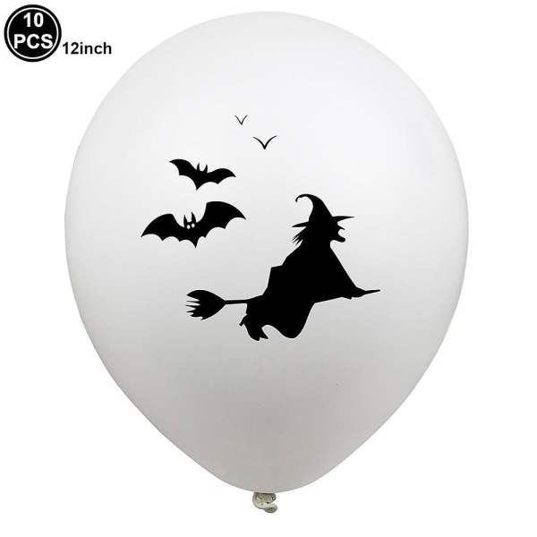Jätte Uppblåsbar Fladdermus 90cm Halloween Fladdermus Ballong Leksaker Barnleksaker Halloween Heminredning Rekvisita Barn Halloween Dekorationer Favörer Leksaker 10Pcs balloons6
