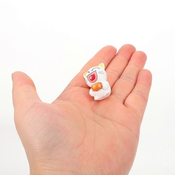 6 stk. Lucky Mini Katt Figurer Mini Figur Samling Leke Sett Mikro-landskap Ornament