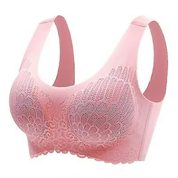Latex Underkläder Sömlös Andningsbar Bygel Vacker Rygg Sport-BH Push-up Anti-häng Gray L