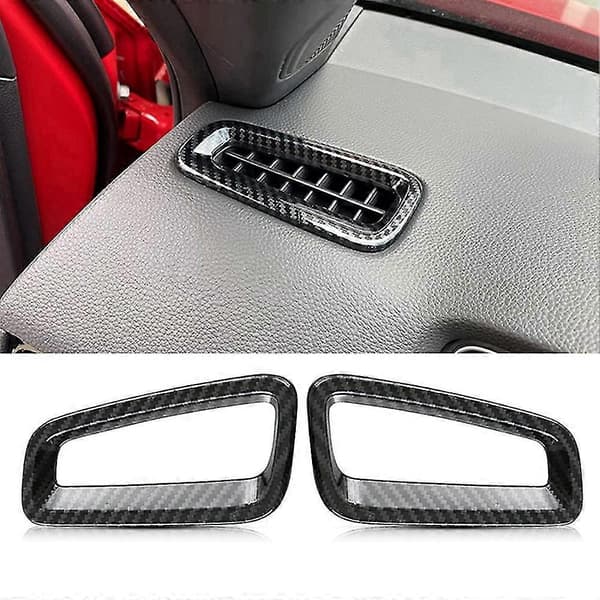Karbonfiber Bil Front Luftventil Dashbord Uttak Deksel Trim For 11. Generasjon 2022 + Rhd