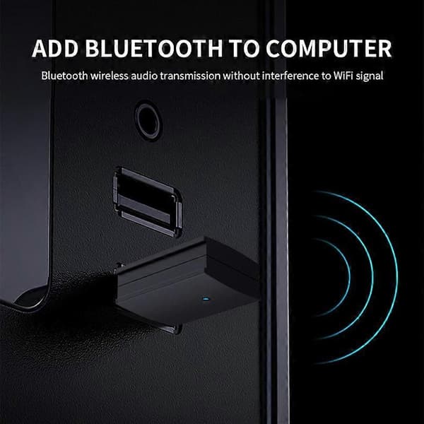 Bærbar Bluetooth-kompatibel 5.0 Lydsender Mottaker med Stereo Trådløs Adapter