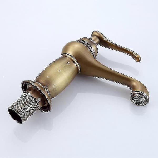 Badekarvask Antique Messing Blandebatteri Solid Kobber Luksus Europeisk Stil Kraner